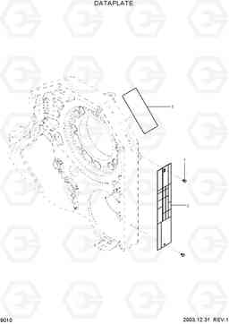 9010 DATAPLATE HL760-7, Hyundai