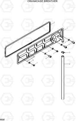 9030 CRANKCASE BREATHER HL760-7, Hyundai