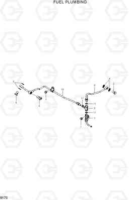 9170 FUEL PLUMBING HL760-7, Hyundai