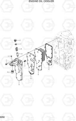 9250 ENGINE OIL COOLER HL760-7, Hyundai