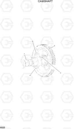 9320 CAMSHAFT HL760-7, Hyundai