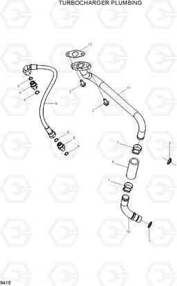 9410 TURBOCHARGER PLUMBING HL760-7, Hyundai