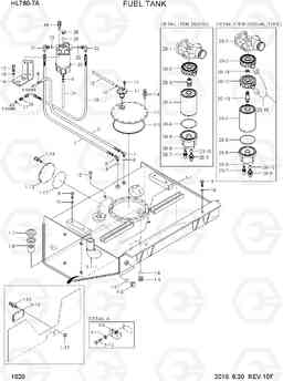 1020 FUEL TANK HL760-7A, Hyundai