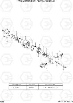 1032 FAN MOTOR(FAN, FORWARD ONLY) HL760-7A, Hyundai