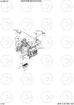 1110 HEATER MOUNTING HL760-7A, Hyundai