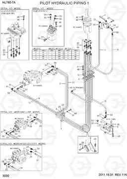 3030 PILOT HYDRAULIC PIPING 1 HL760-7A, Hyundai