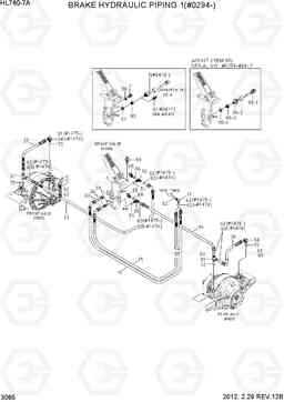 3085 BRAKE HYDRAULIC PIPING 1(#0294-) HL760-7A, Hyundai