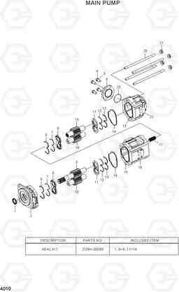 4010 MAIN PUMP HL760-7A, Hyundai