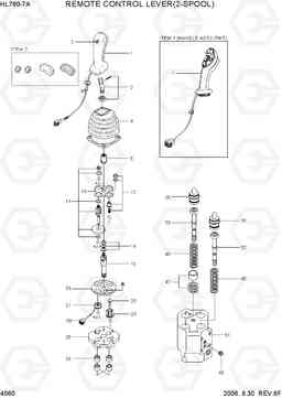 4060 REMOTE CONTROL LEVER(2-SPOOL) HL760-7A, Hyundai