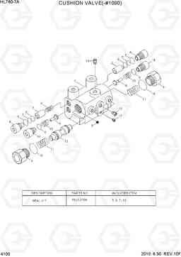 4100 CUSHION VALVE(-#1090) HL760-7A, Hyundai