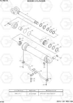 4130 BOOM CYLINDER HL760-7A, Hyundai