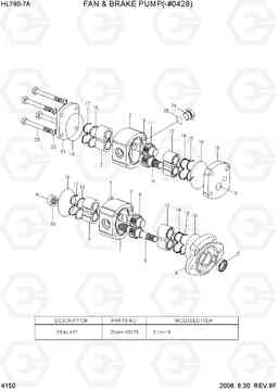 4150 FAN & BRAKE PUMP(-#0487) HL760-7A, Hyundai