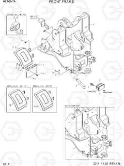 5010 FRONT FRAME HL760-7A, Hyundai