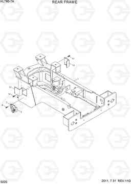 5020 REAR FRAME HL760-7A, Hyundai