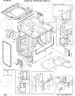 5081 CAB(1/5, INTERIOR, #0311-) HL760-7A, Hyundai