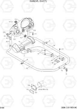 5100 CAB(3/5, DUCT) HL760-7A, Hyundai