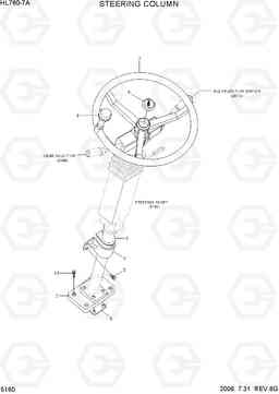 5160 STEERING COLUMN HL760-7A, Hyundai