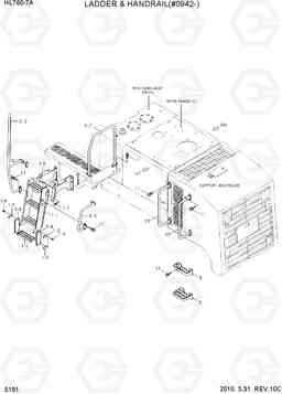 5191 LADDER & HANDRAIL(#0942-) HL760-7A, Hyundai