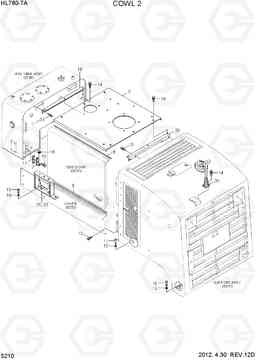 5210 COWL 2 HL760-7A, Hyundai