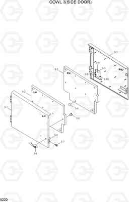 5220 COWL 3(SIDE DOOR) HL760-7A, Hyundai