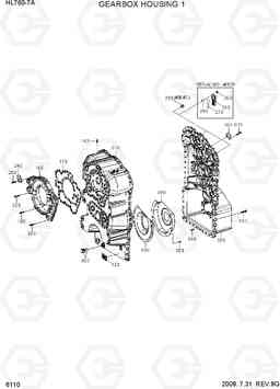 6110 GEARBOX HOUSING 1 HL760-7A, Hyundai