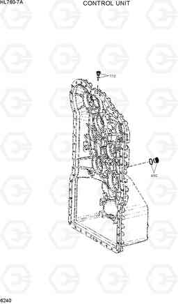 6240 CONTROL UNIT HL760-7A, Hyundai