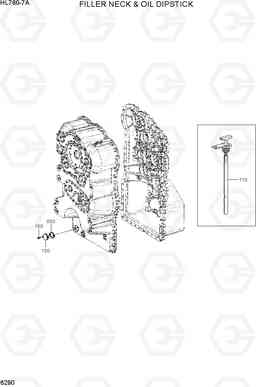 6290 FILLER NECK & OIL DIPSTICK HL760-7A, Hyundai