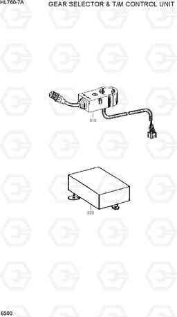 6300 GEAR SELECTOR & T/M CONTROL UNIT HL760-7A, Hyundai
