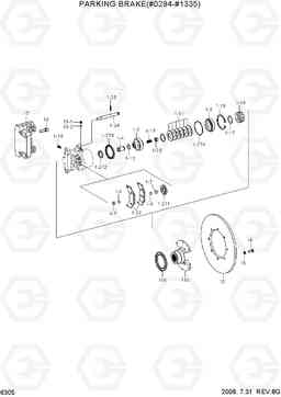 6305 PARKING BRAKE(#0294-#1335) HL760-7A, Hyundai