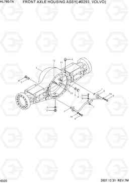 6320 FR AXLE HOUSING ASSY(-#0293, VOLVO) HL760-7A, Hyundai