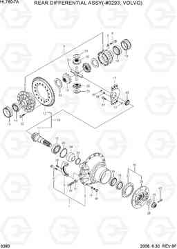 6380 RR DIFFERENTIAL ASSY(-#0293, VOLVO) HL760-7A, Hyundai