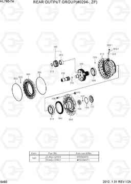 6490 REAR OUTPUT GROUP(#0294-#1387, ZF) HL760-7A, Hyundai