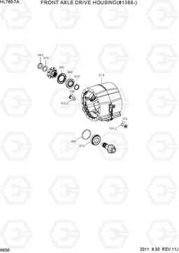 6630 FRONT AXLE DRIVE HOUSING(#1388-) HL760-7A, Hyundai