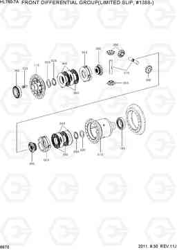 6670 FRONT DIFFERENTIAL(LIMITED SLIP, #1388-) HL760-7A, Hyundai