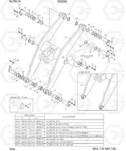 7020 BOOM HL760-7A, Hyundai