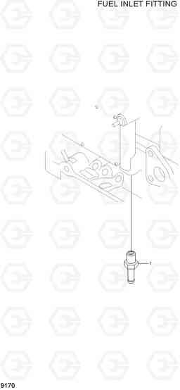 9170 FUEL INLET FITTING HL760-7A, Hyundai