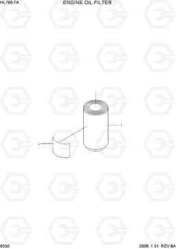 9330 ENGINE OIL FILTER HL760-7A, Hyundai