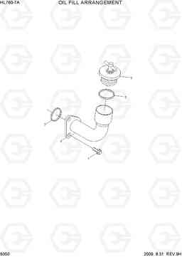 9350 OIL FILL ARRANGEMENT HL760-7A, Hyundai
