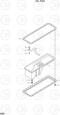 9360 OIL PAN HL760-7A, Hyundai