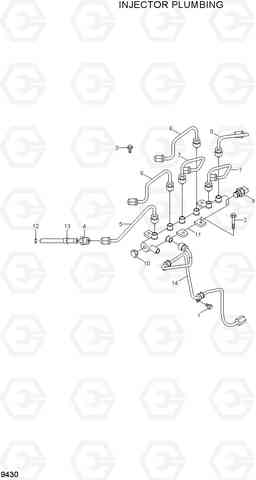 9430 INJECTOR PLUMBING HL760-7A, Hyundai