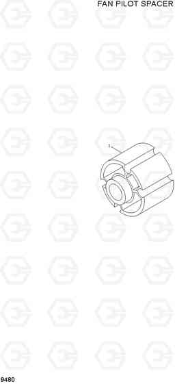 9480 FAN PILOT SPACER HL760-7A, Hyundai