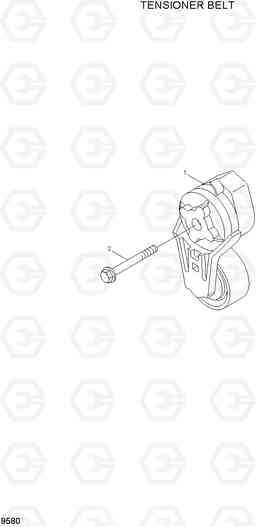 9580 TENSIONER BELT HL760-7A, Hyundai