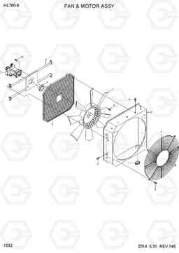 1032 FAN & MOTOR ASSY HL760-9, Hyundai