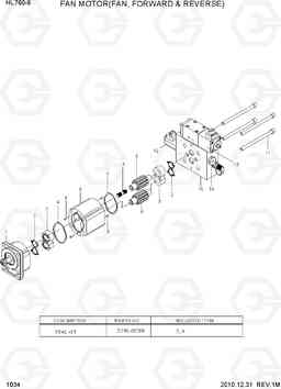 1034 FAN MOTOR(FAN, FORWARD & REVERSE) HL760-9, Hyundai