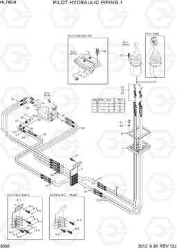 3030 PILOT HYDRAULIC PIPING 1 HL760-9, Hyundai