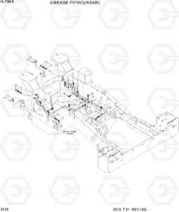 3110 GREASE PIPING(REAR) HL760-9, Hyundai