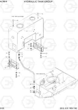 3120 HYDRAULIC TANK GROUP HL760-9, Hyundai