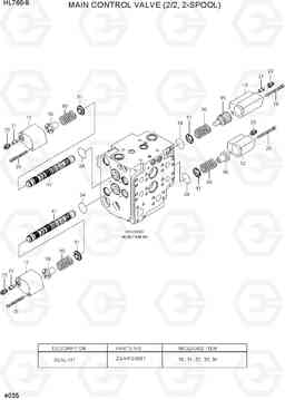 4035 MAIN CONTROL VALVE (2/2, 2-SPOOL) HL760-9, Hyundai
