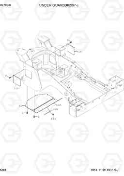 5061 UNDER GUARD(#0597-) HL760-9, Hyundai