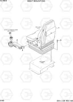 5160 SEAT MOUNTING HL760-9, Hyundai